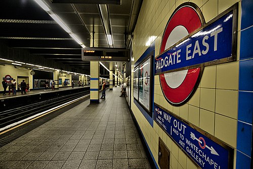 Aldgate East tube station
